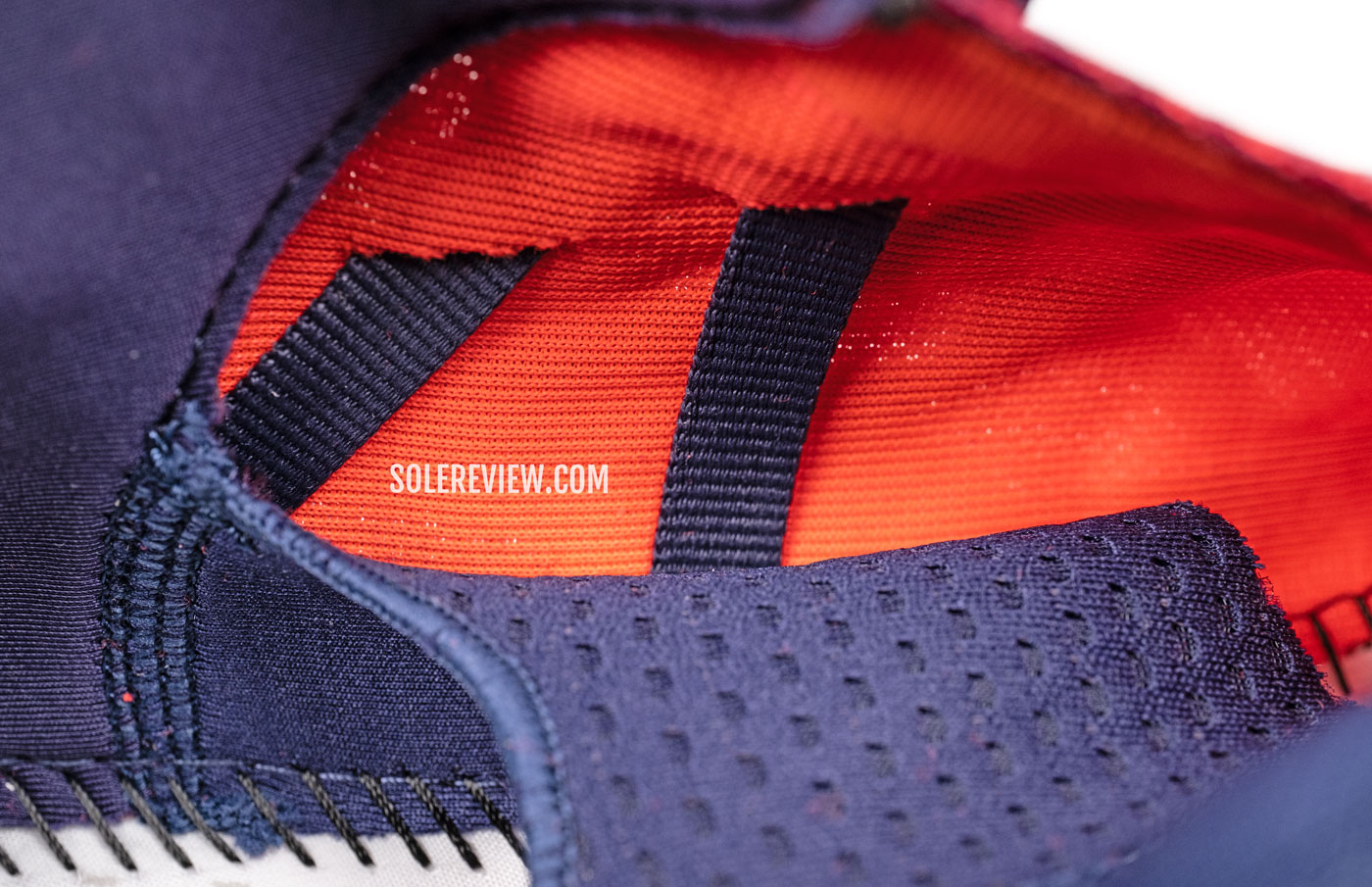 The inner sleeve and strap of the Saucony Triumph 20.