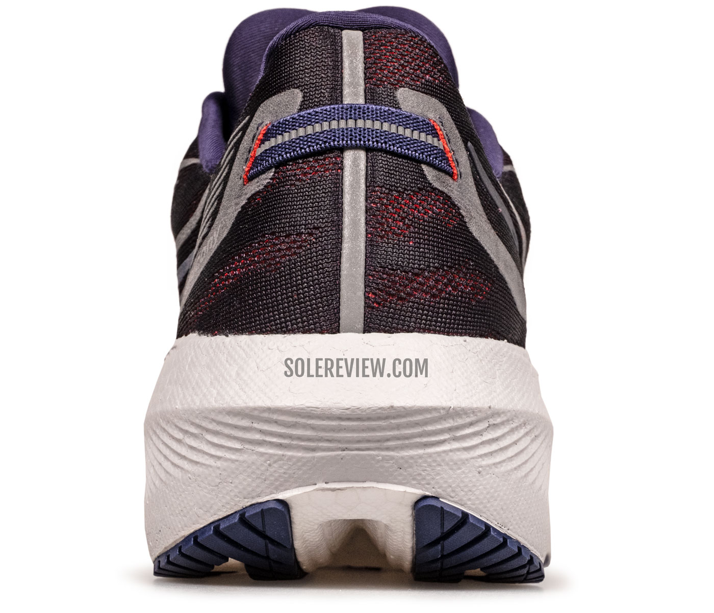 The rear view of the Saucony Triumph 20.