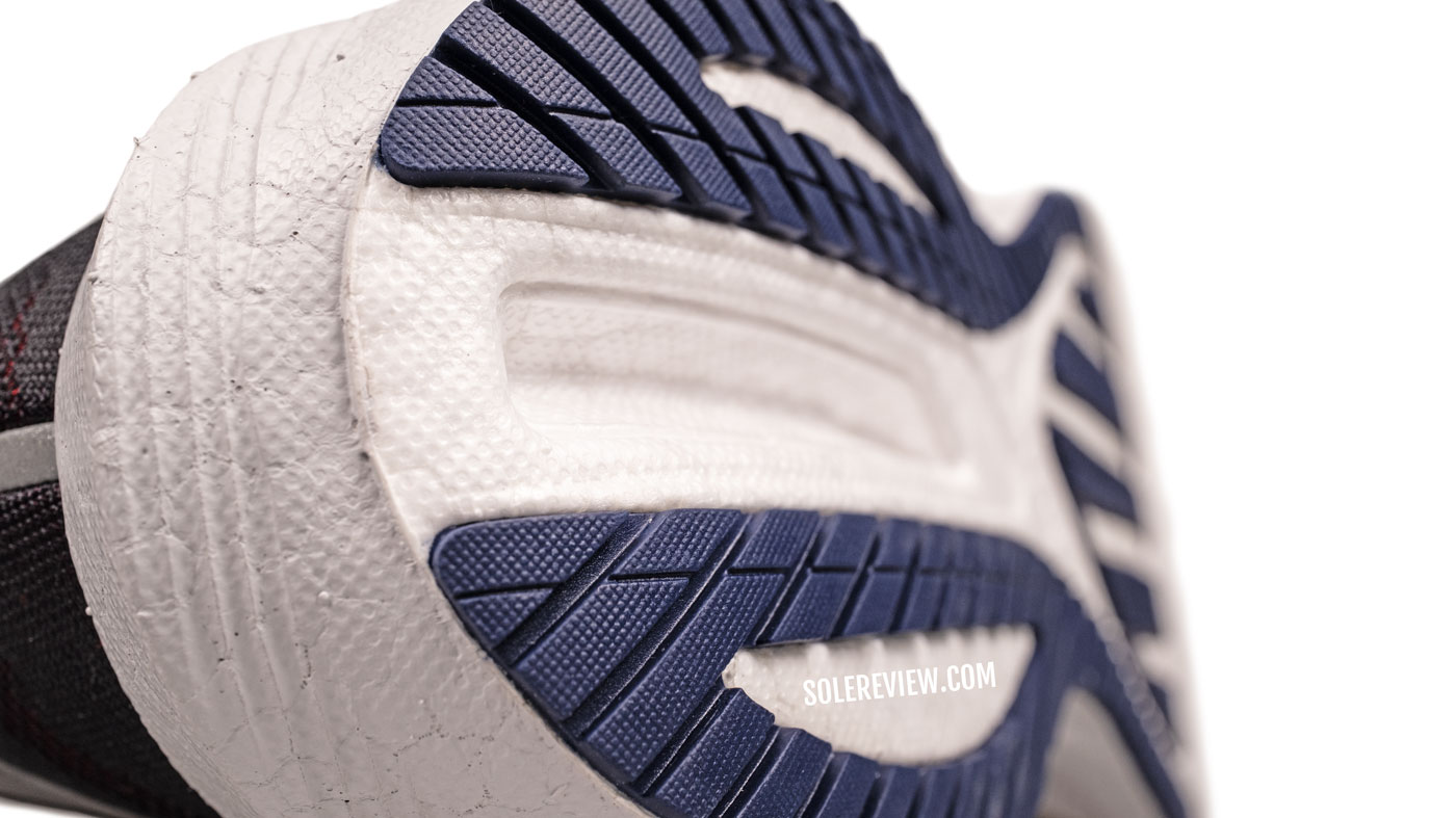 The transition groove of the Saucony Triumph 20.