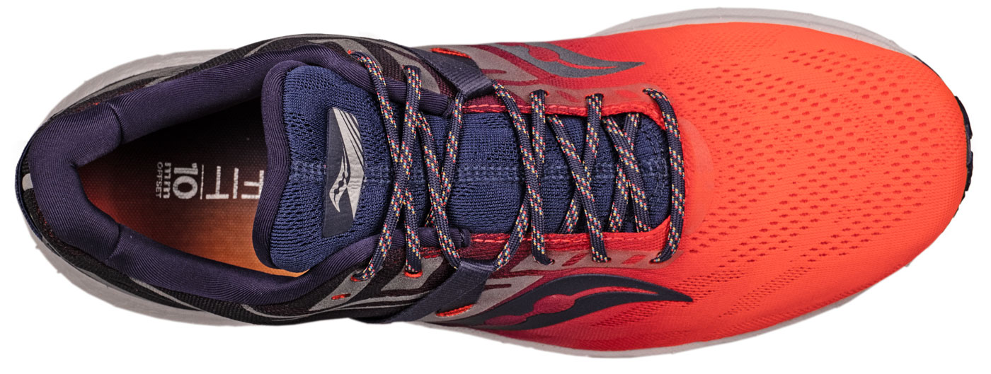 The upper top view of the Saucony Triumph 20.