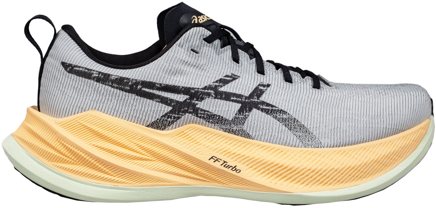 The side view of the Asics Superblast.