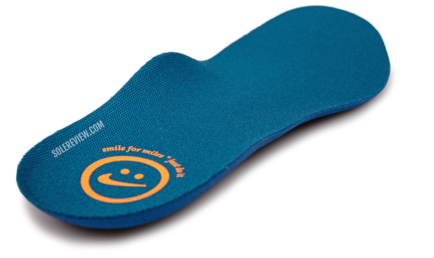 The removable footbed of the Nike Invincible Run 3.