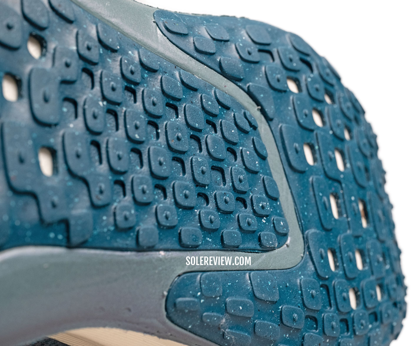 The rearfoot outsole of the Nike Invincible Run 3.