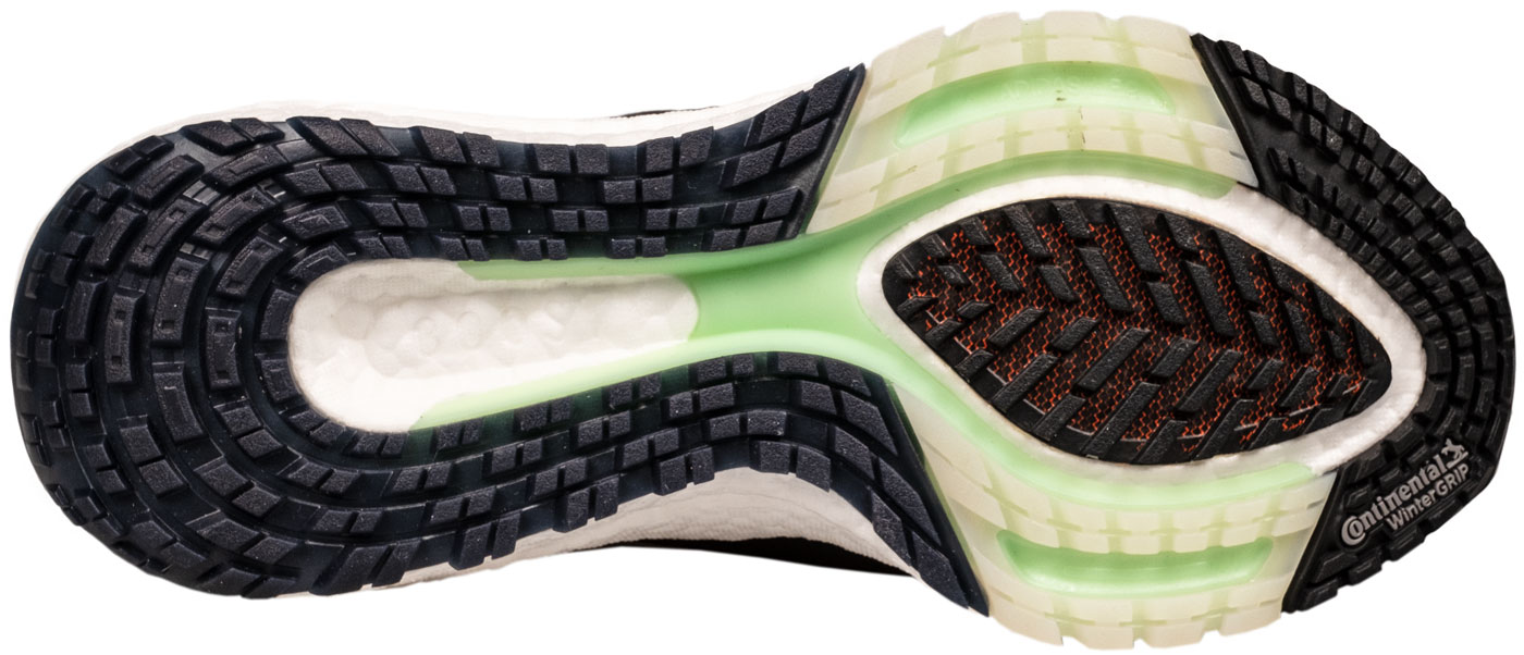 The outsole of the adidas Ultraboost 22 Gore-Tex.
