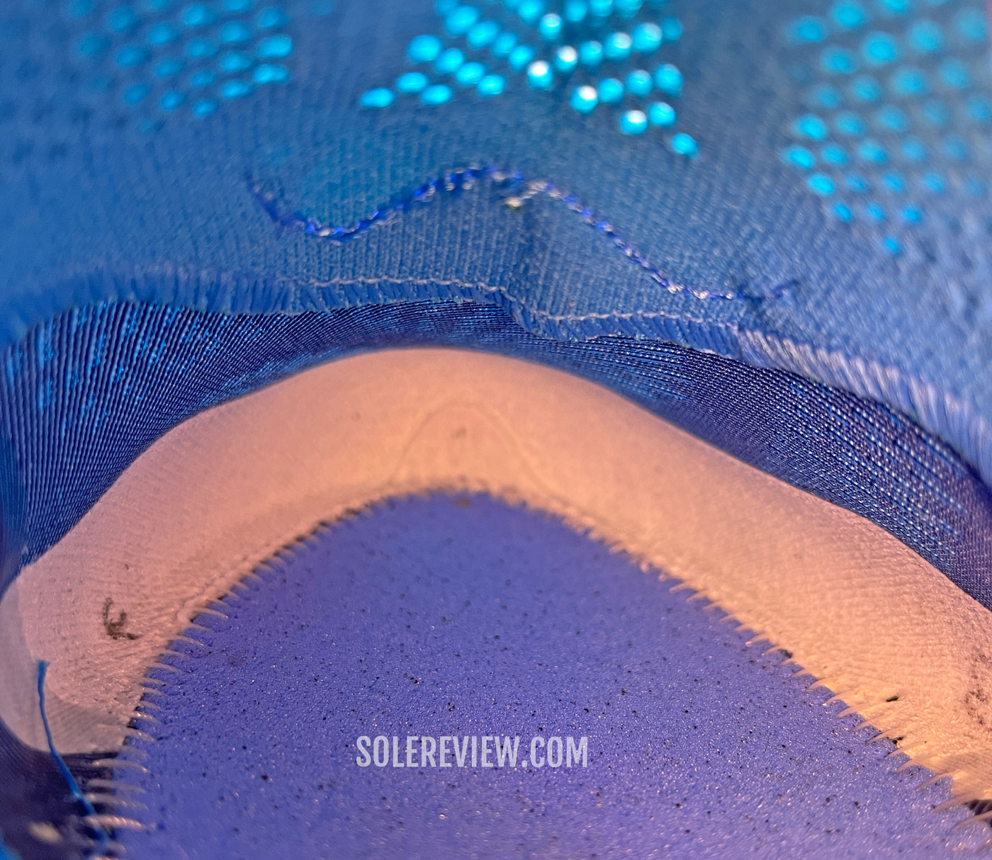 The interiors of the Asics Nimbus 25.