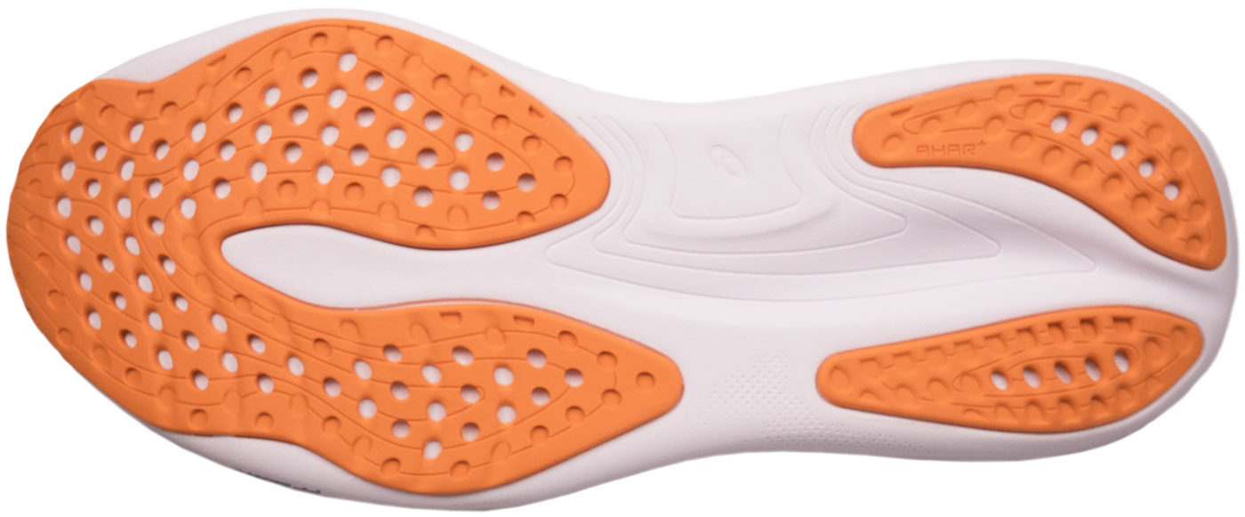 The outsole of the Asics Nimbus 25.