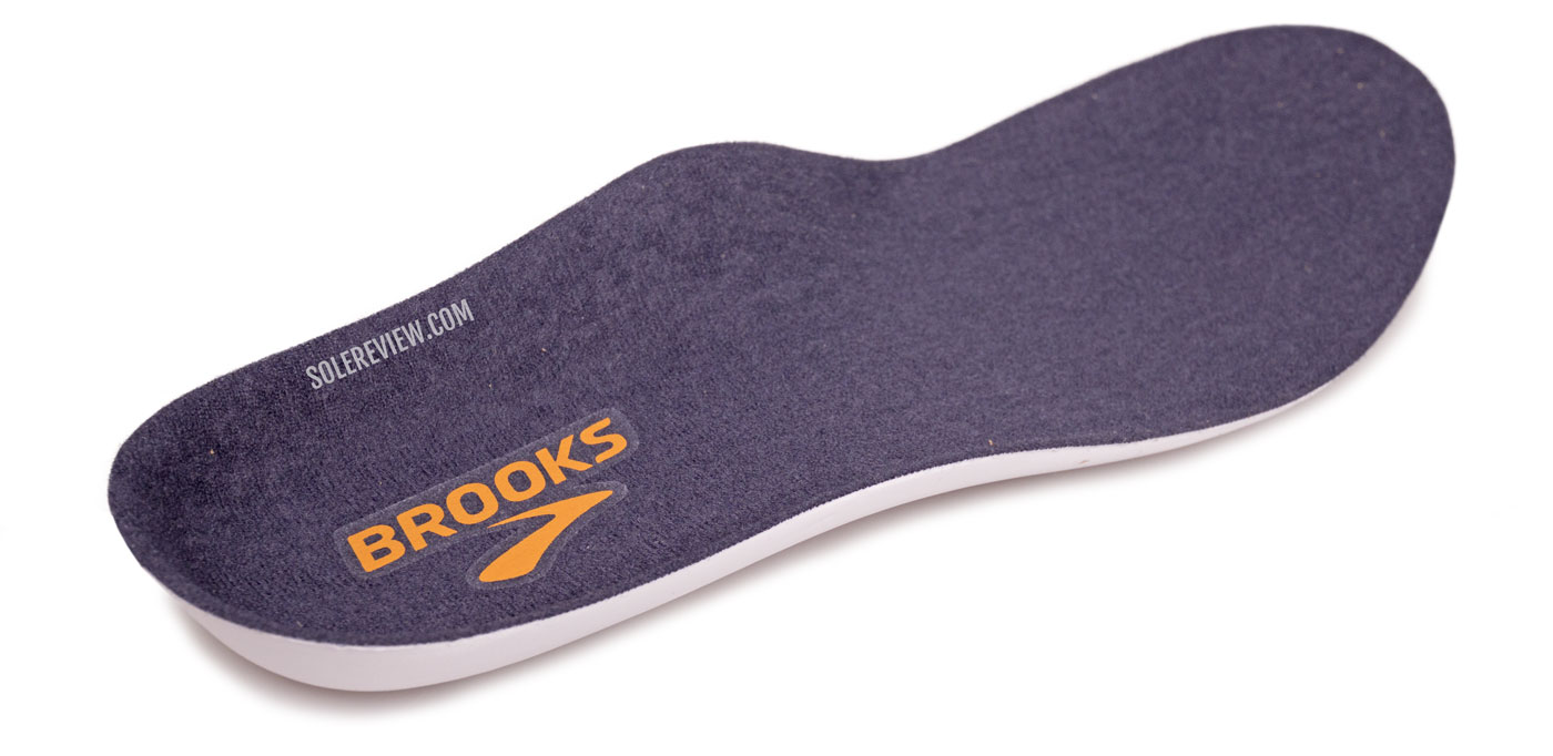 The removable insole of the Brooks Ghost 15.