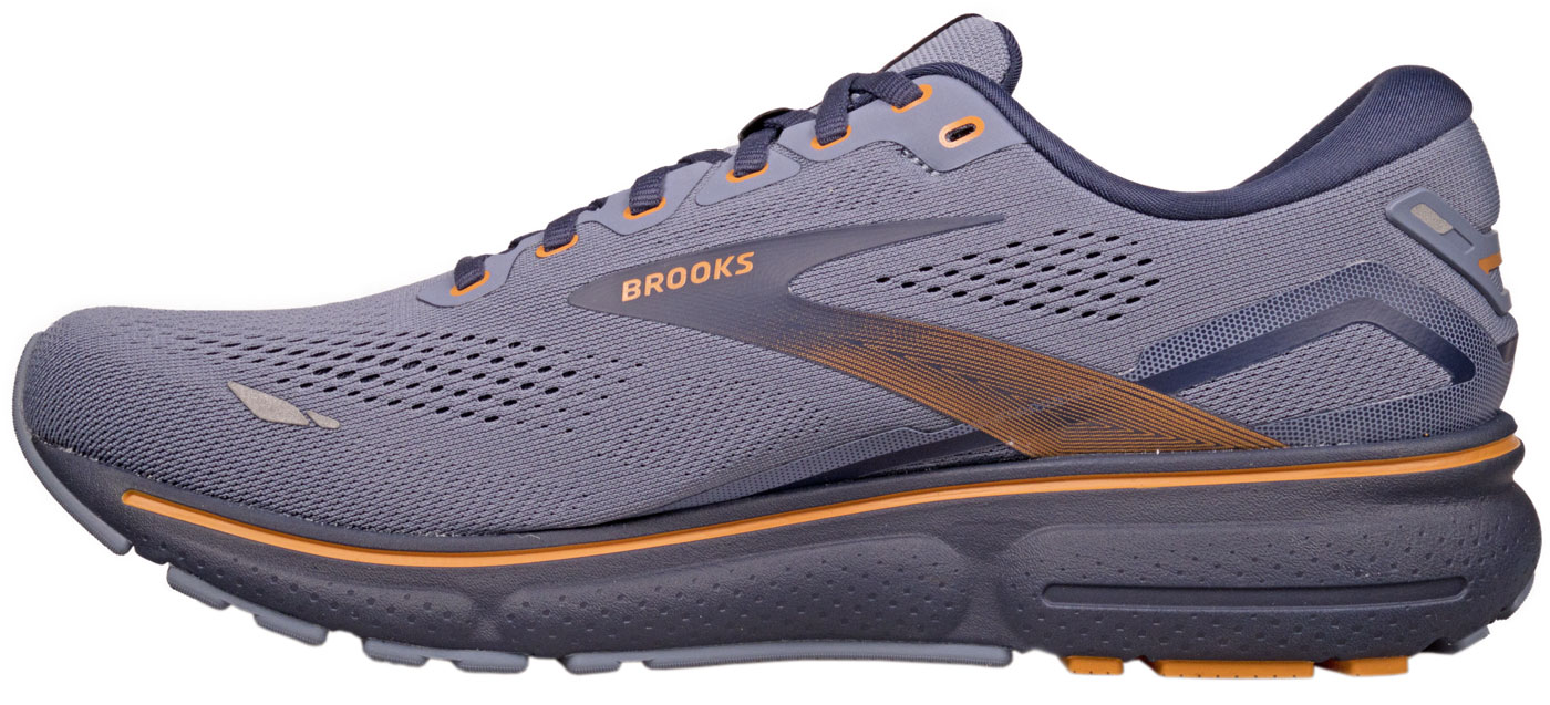 The side view of the Brooks Ghost 15.