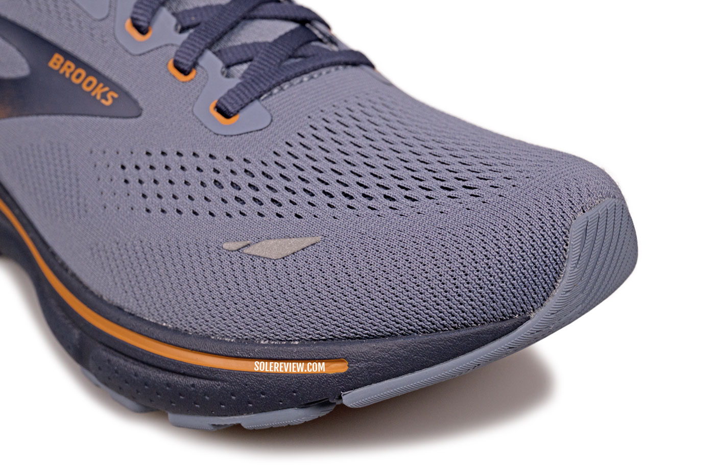 The toe box of the Brooks Ghost 15.