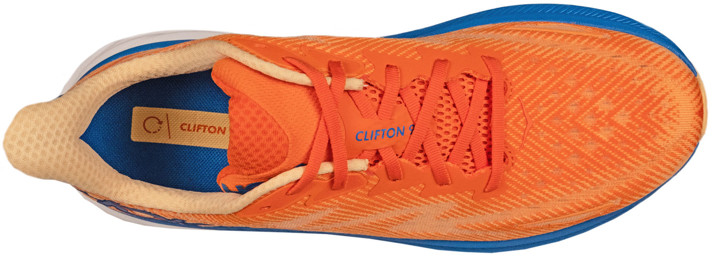The top view of the Hoka Clifton 9.
