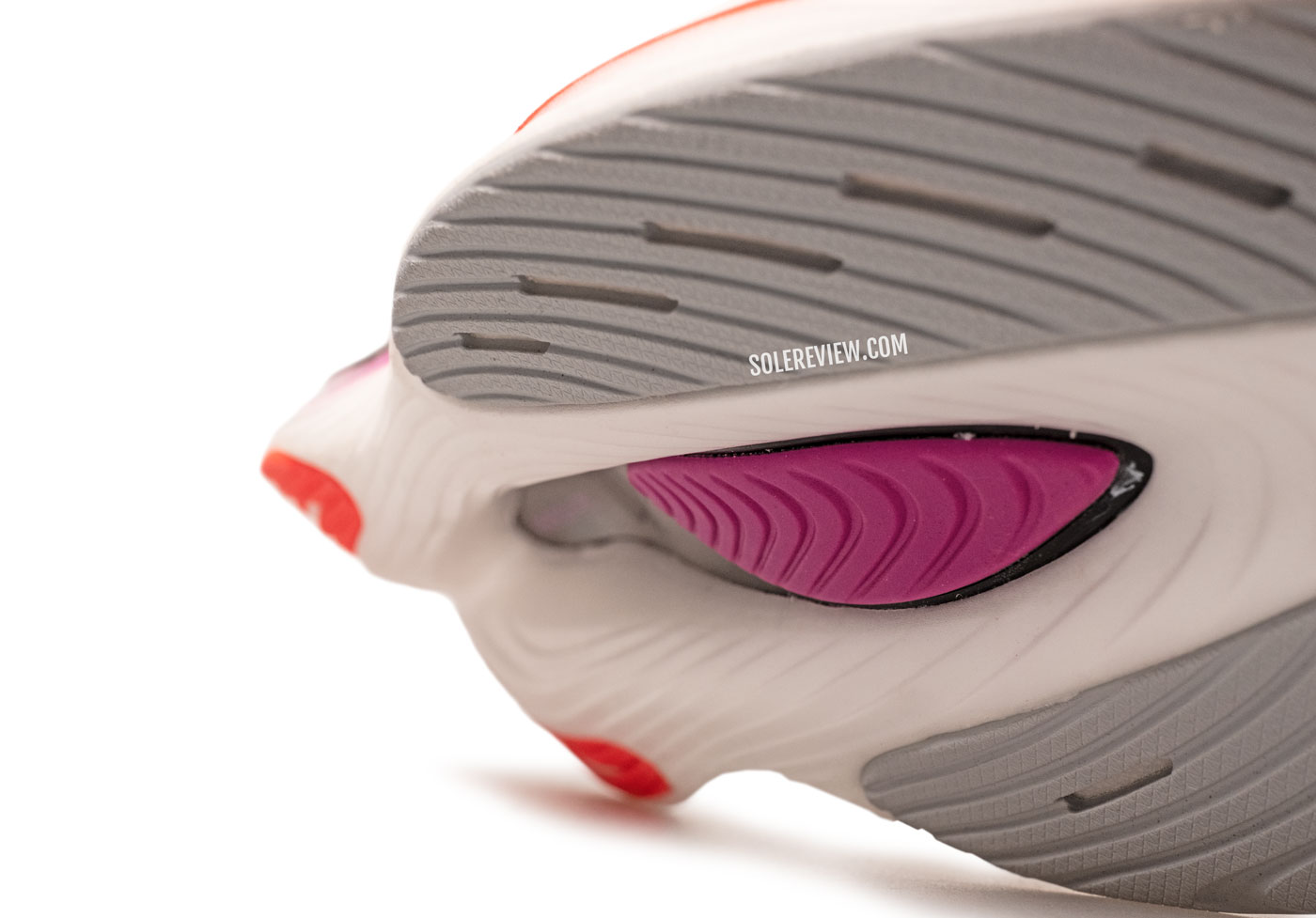 The forefoot gap of the New Balance SC Elite V3.