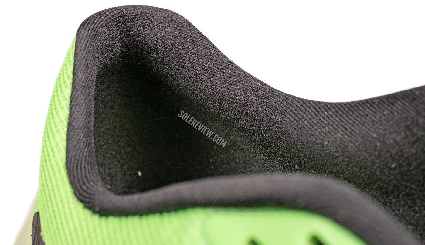 The heel collar of the Nike Zoom Fly 5.