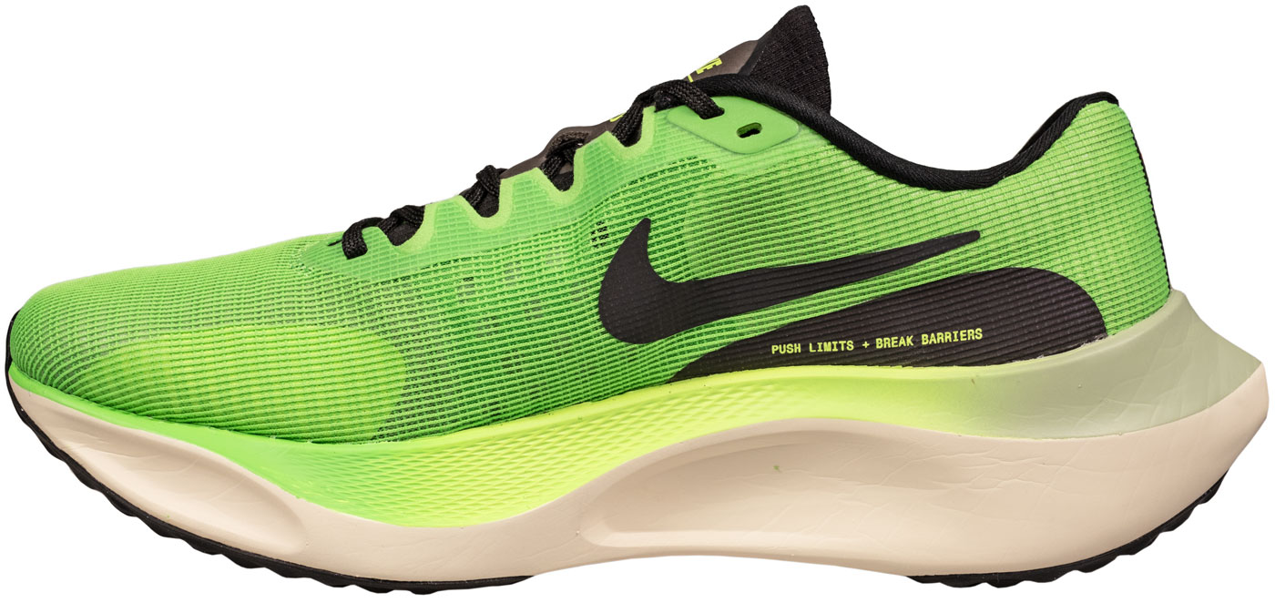 The side profile of the Nike Zoom Fly 5.