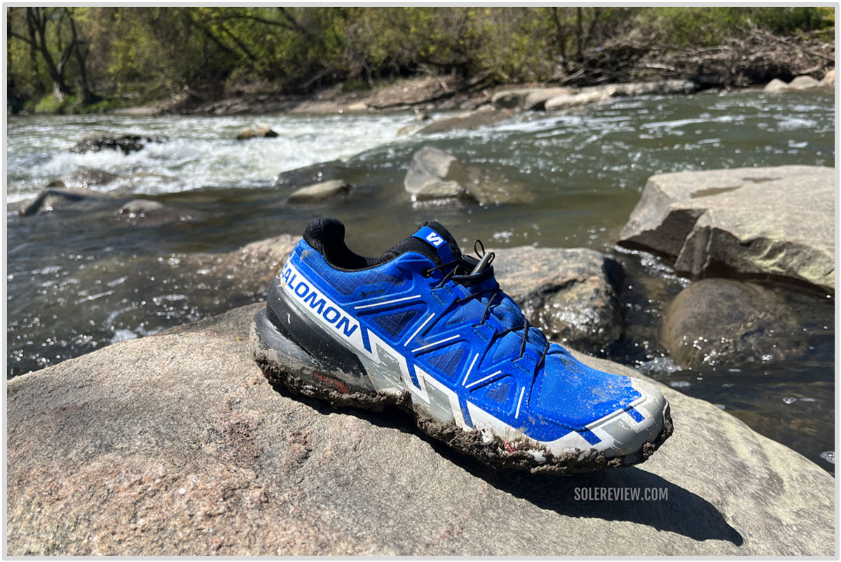 Salomon Speedcross 5 Wide Trail Running Shoes Blue