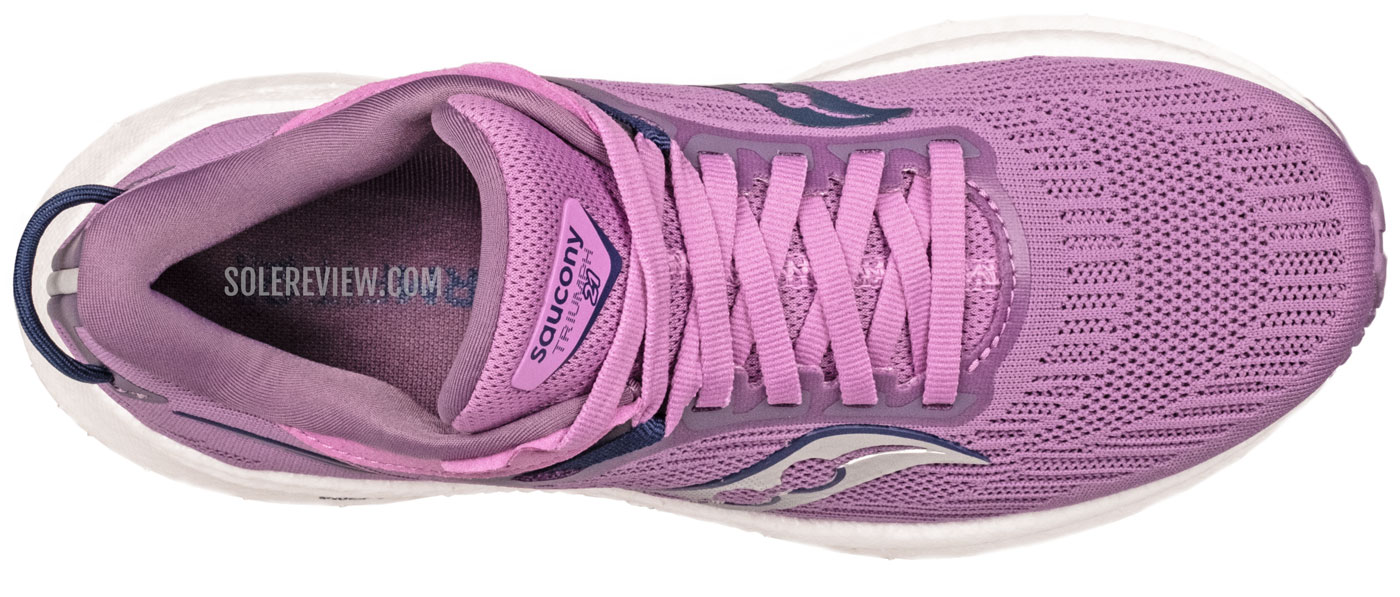 The top view of the Saucony Triumph 21.
