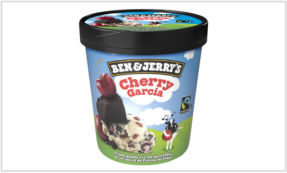 Ben's and Jerry's Cherry Garcia ice cream.