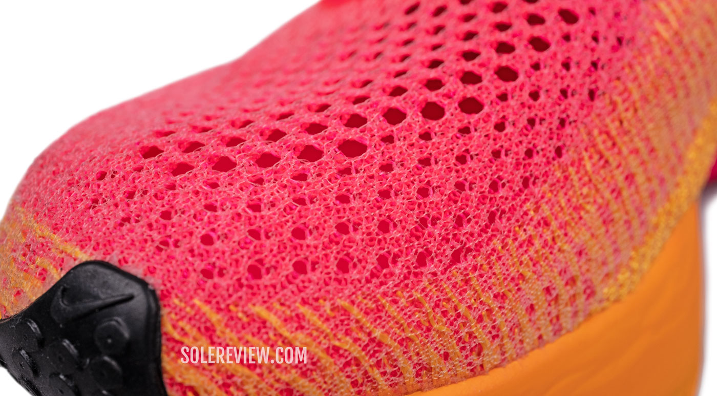 The forefoot mesh of the Nike Vaporfly 3.