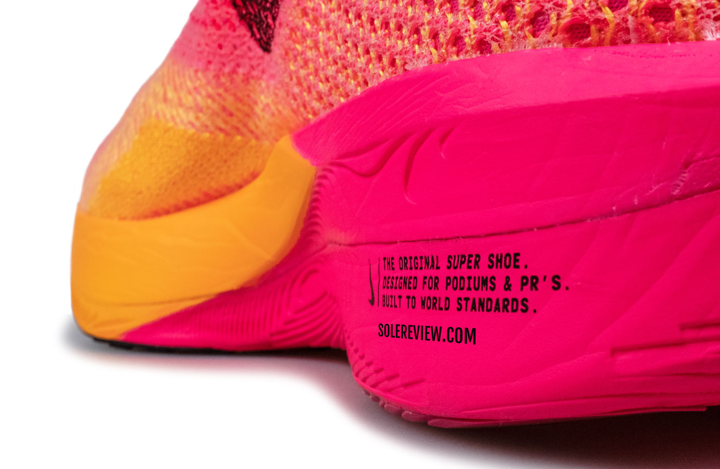 The midsole of the Nike Vaporfly 3.