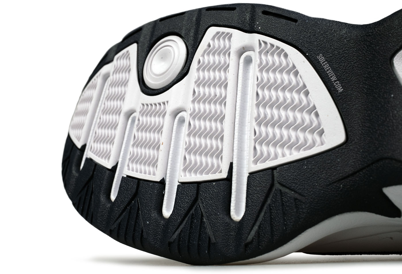 The forefoot outsole of the Nike Monarch IV.