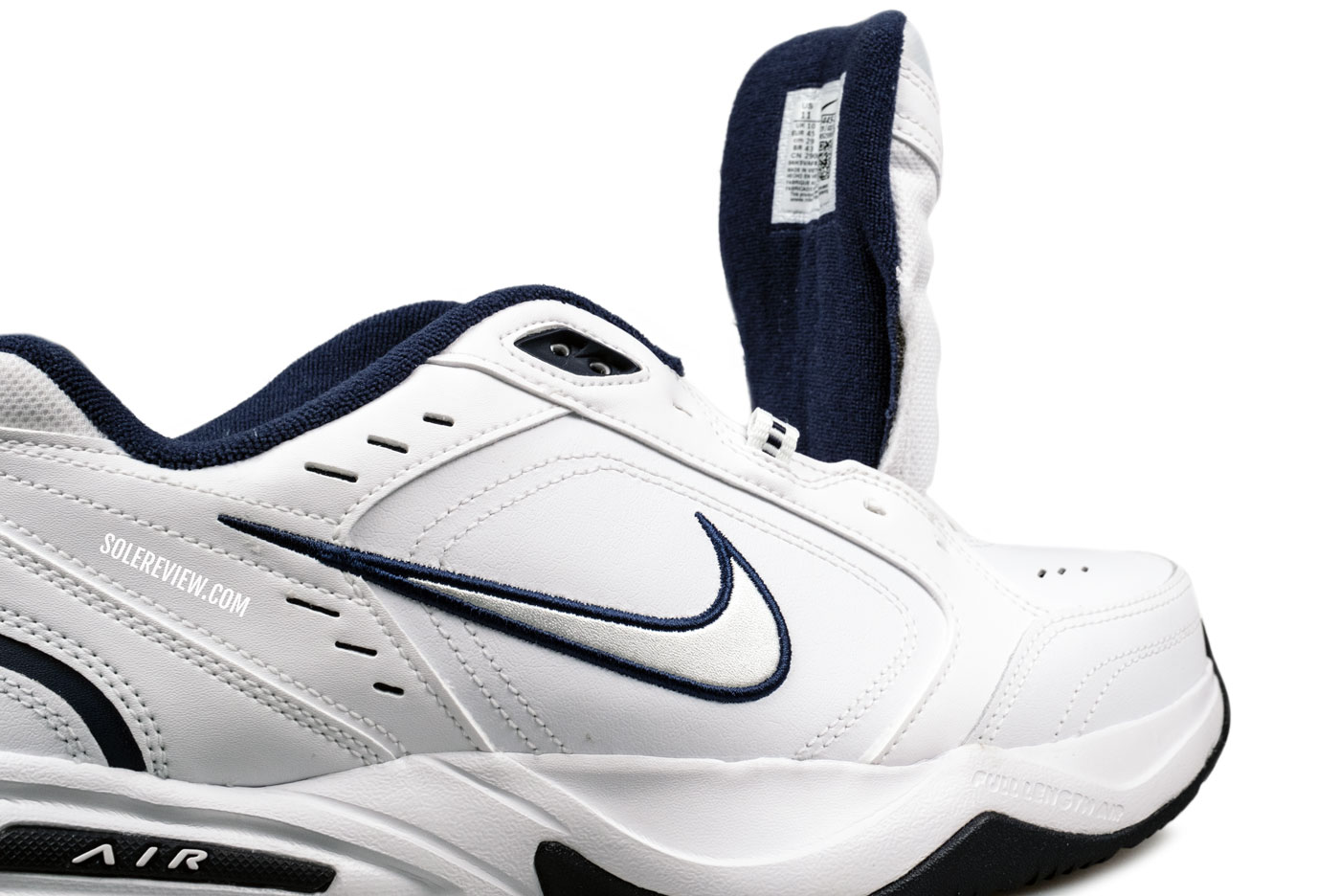 The Nike Monarch IV without a tongue sleeve.