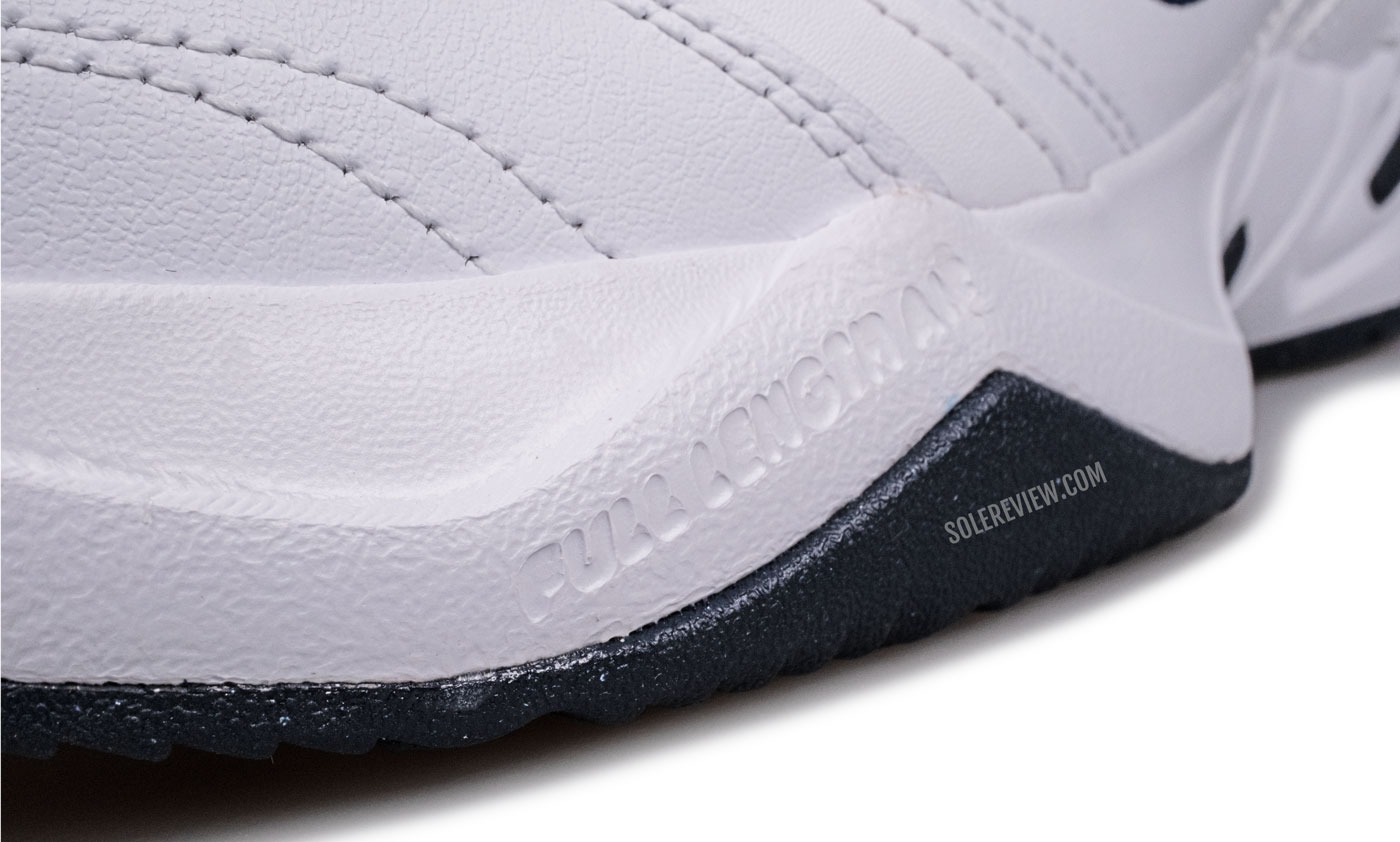 The midsole stability of the Nike Monarch IV.