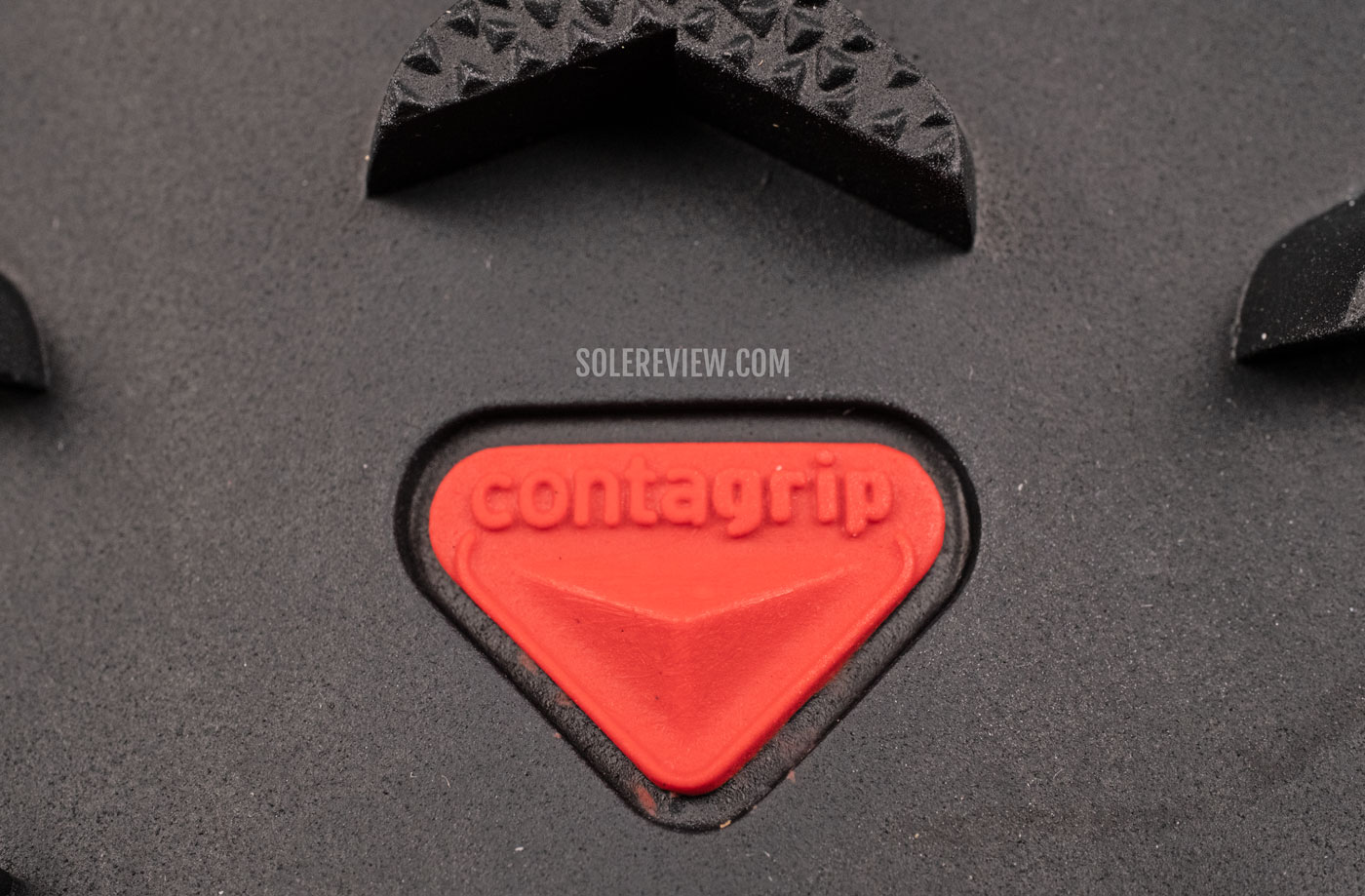 The Contagrip rubber outsole of the Salomon Snowcross.