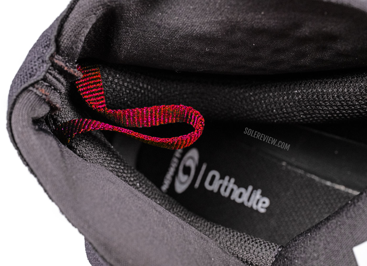The Salomon Snowcross with red heel loop.