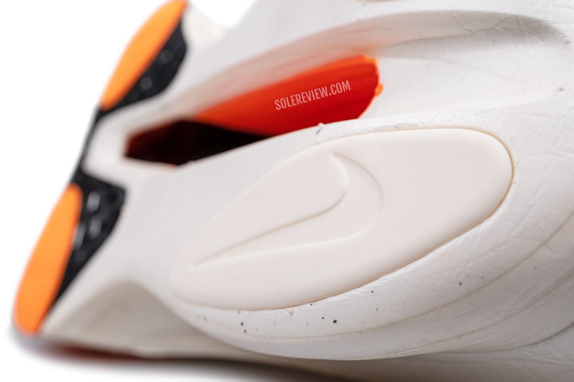 Nike_Alphafly_3_rear_outsole The rear outsole of the Nike Alphafly 3.