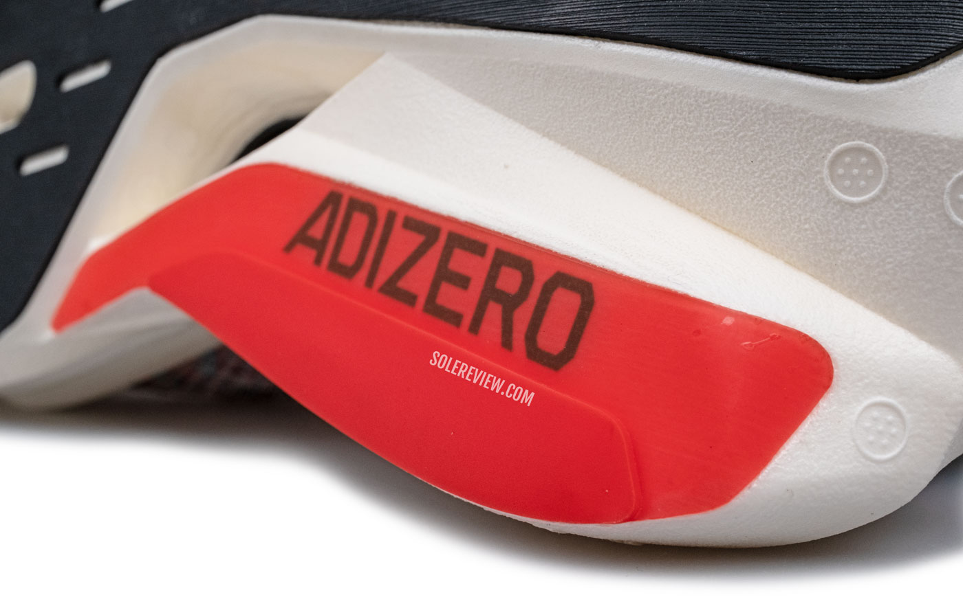 The rear outsole of the adidas Prime X2 Strung.