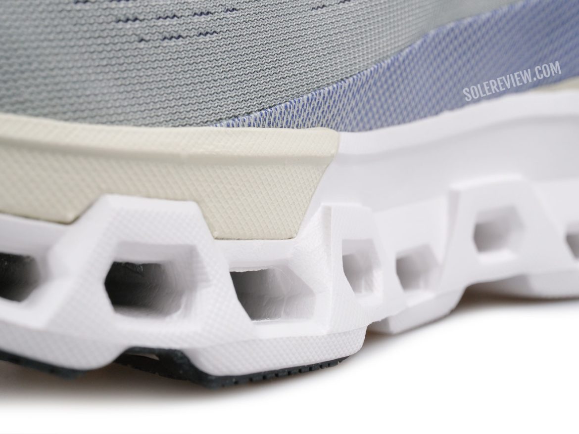 The dual density midsole of the ON Cloudmonster 2.