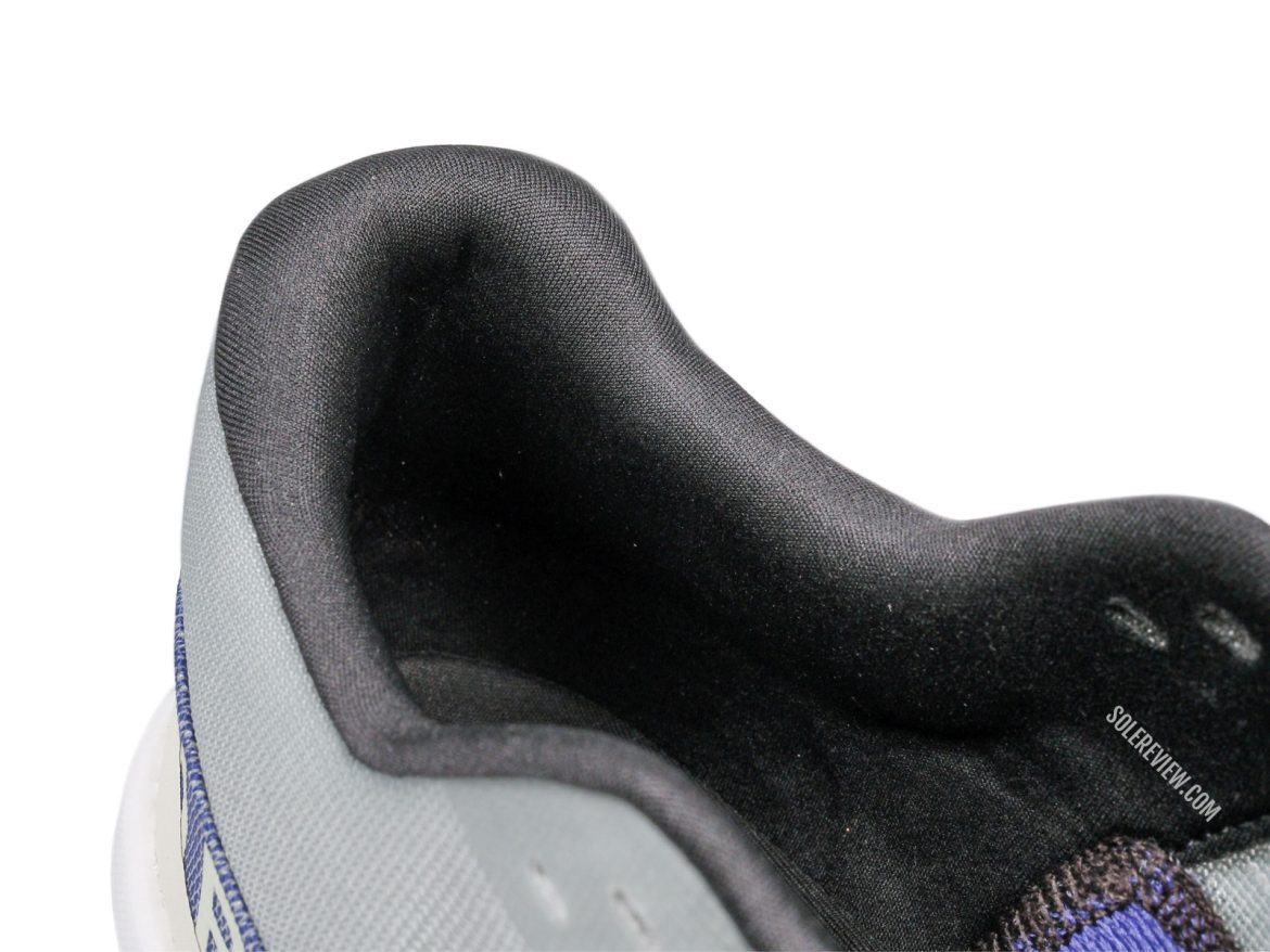 The heel collar of the ON Cloudmonster 2.