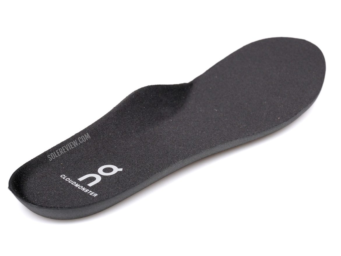 The removable insole of the ON Cloudmonster 2.