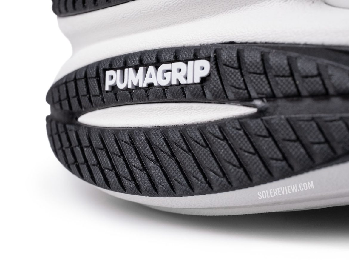 The Pumagrip outsole of the Puma Velocity Nitro 3.