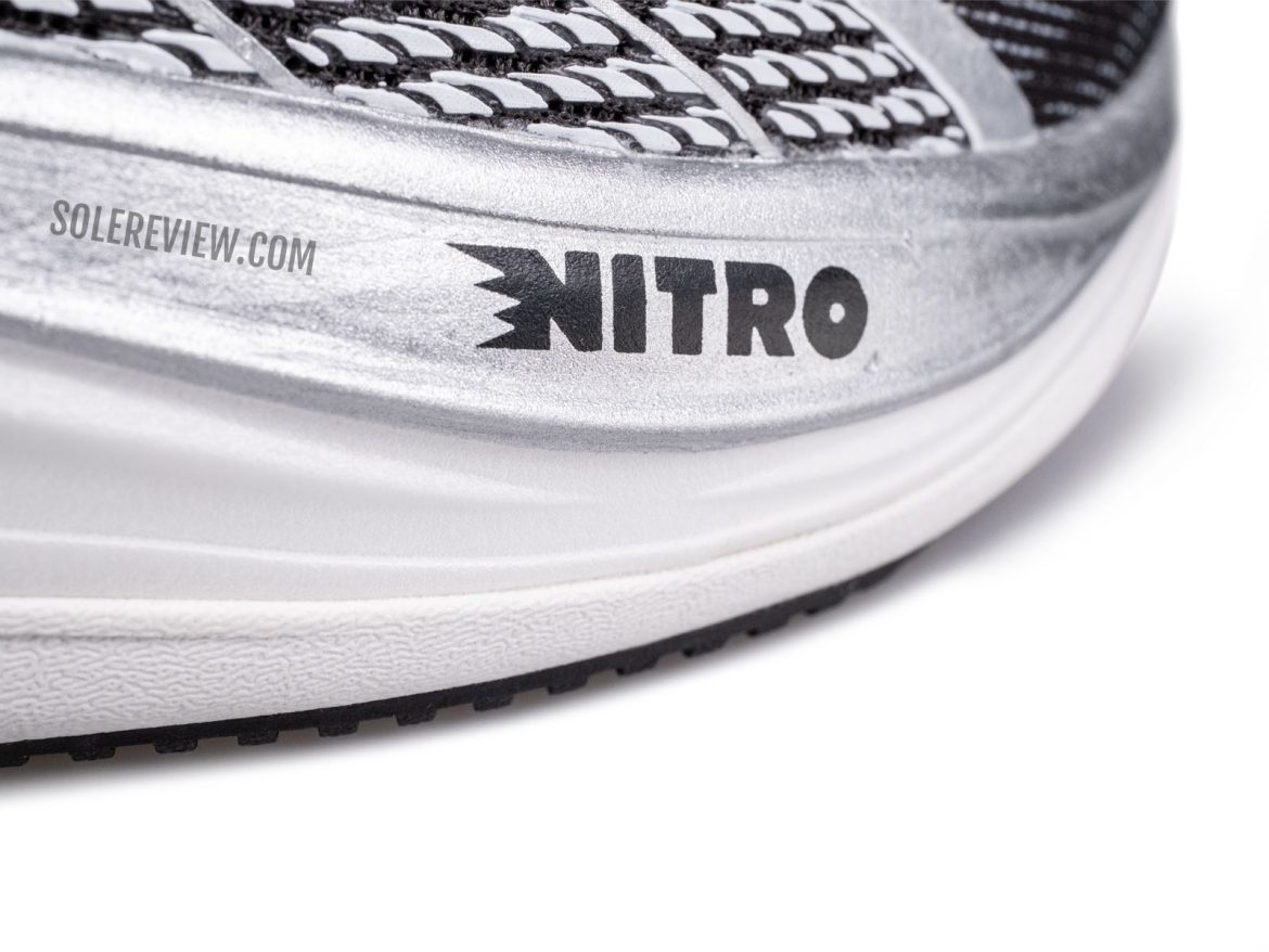 The Nitro foam midsole of the Puma Velocity Nitro 3.