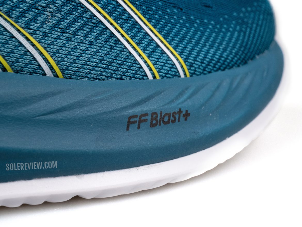 The Flytefoam Blast+ foam of the Asics Cumulus 26.