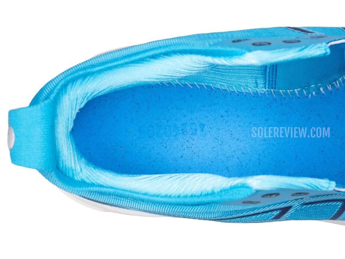 The Ortholite lasting of the Asics Kayano 31.