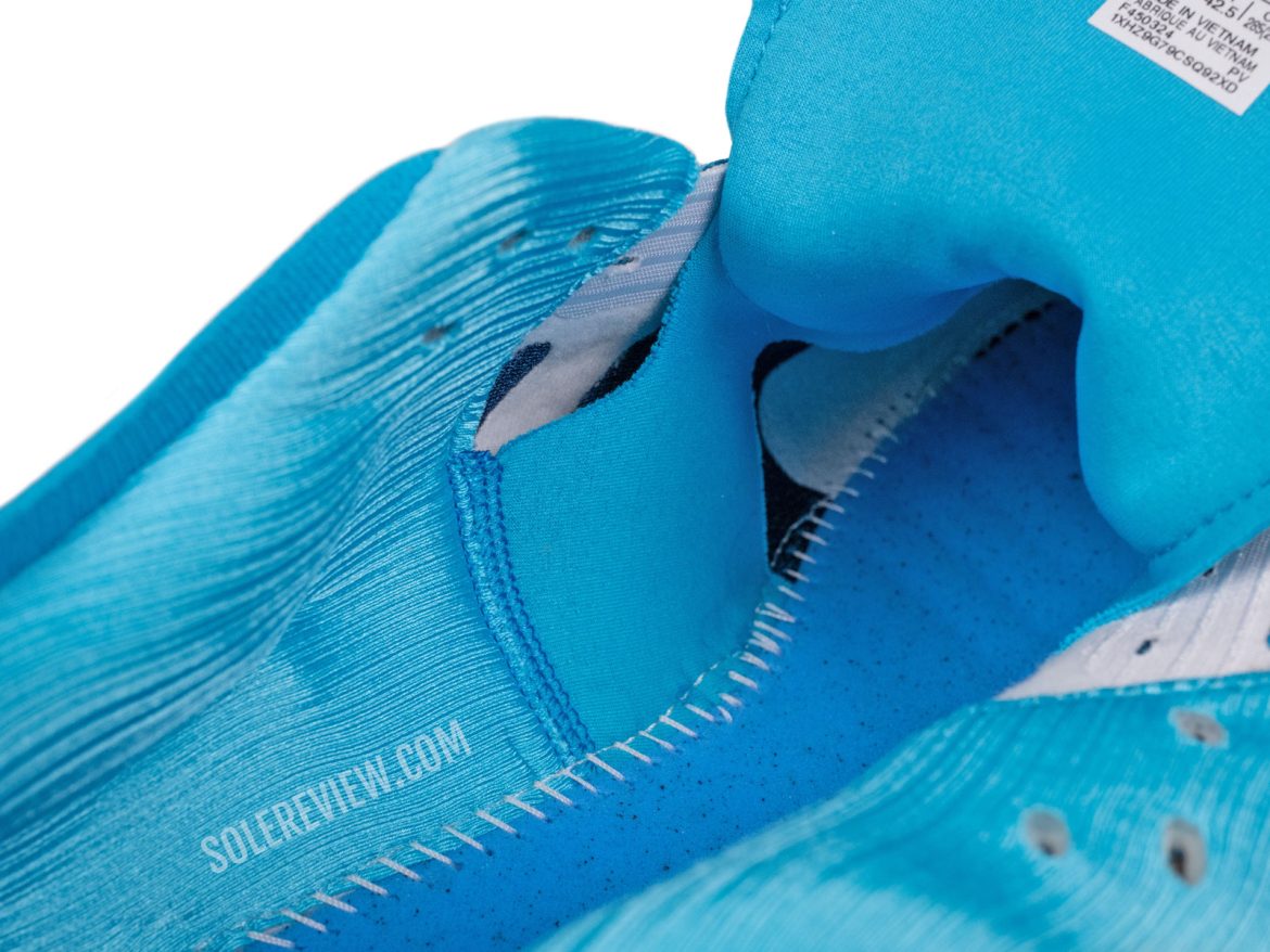 The inner gusset of the Asics Kayano 31.