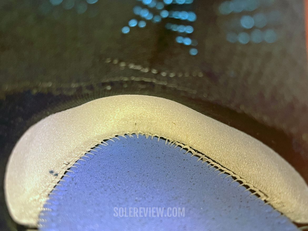 The interiors of the Asics Nimbus 26.