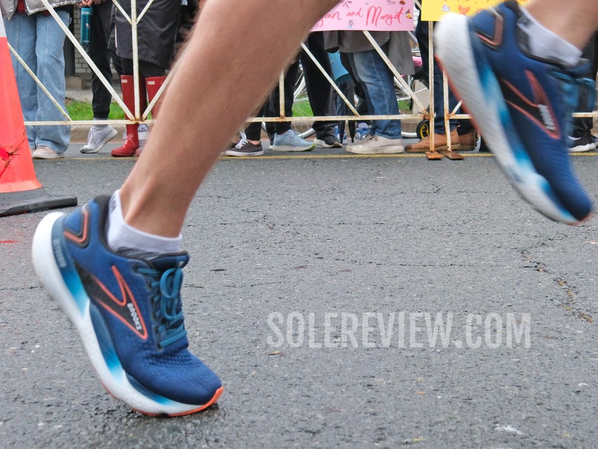The toe off on the Brooks Glycerin 21.
