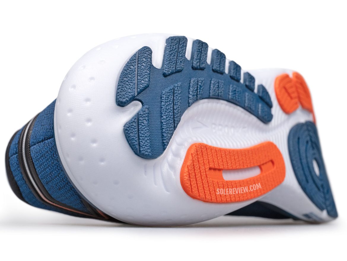 The heel crash pad of the Brooks Glycerin 21.