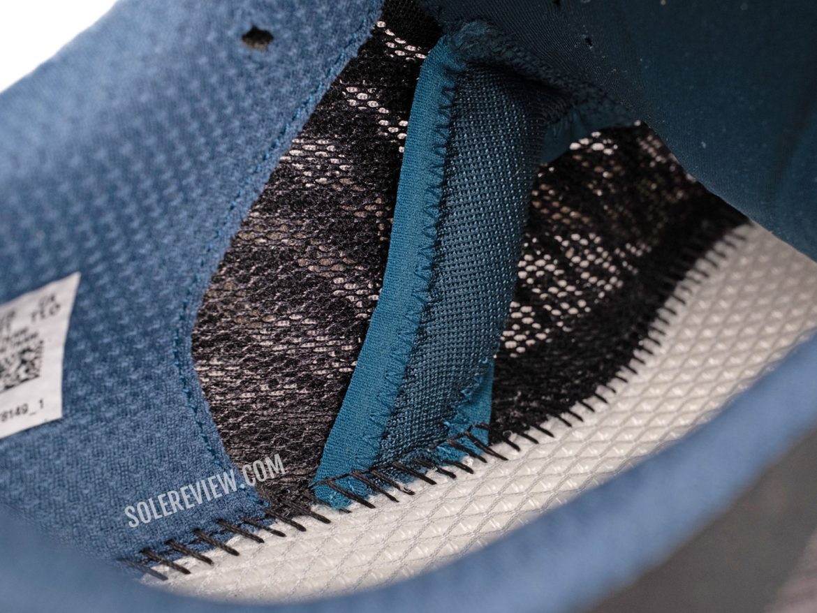 The inner gusset of the Puma Deviate Nitro 2.
