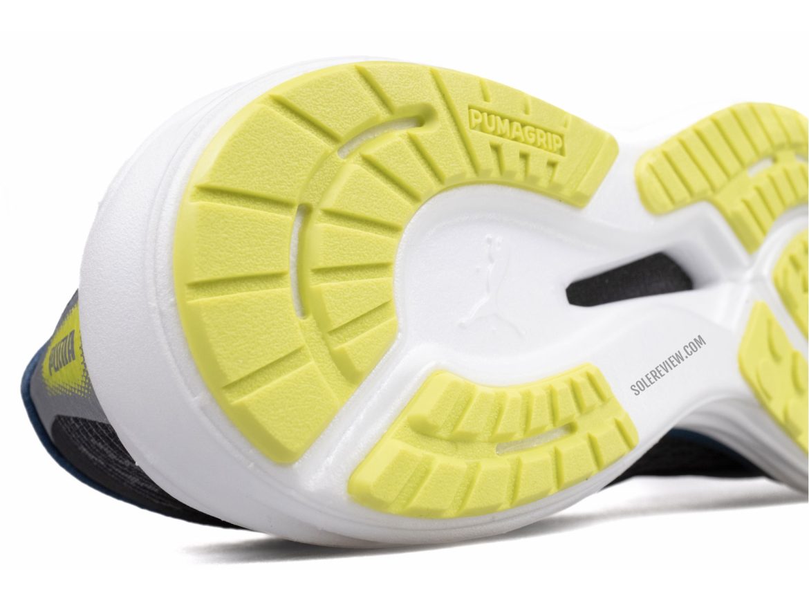 The heel outsole of the Puma Deviate Nitro 2.