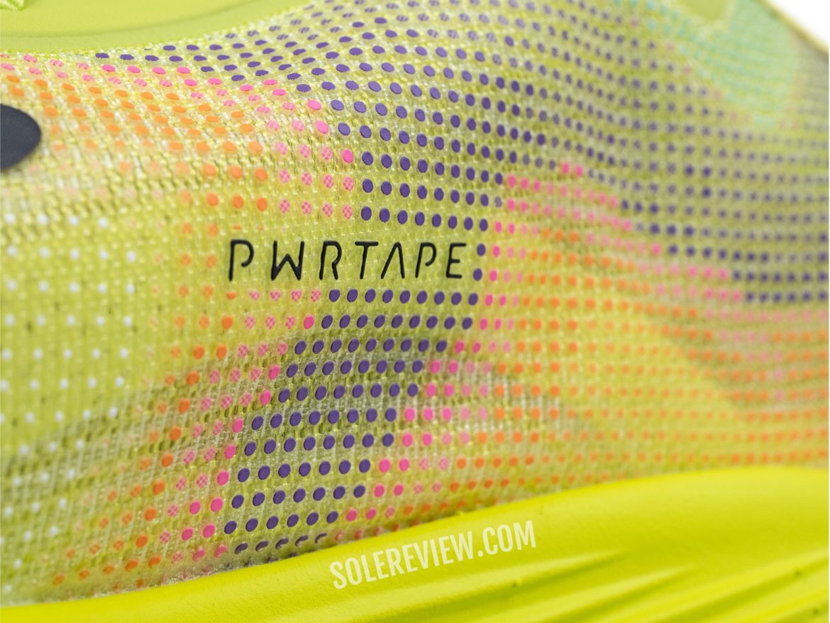 The Pwrtape upper of the Puma Deviate Nitro Elite 2.