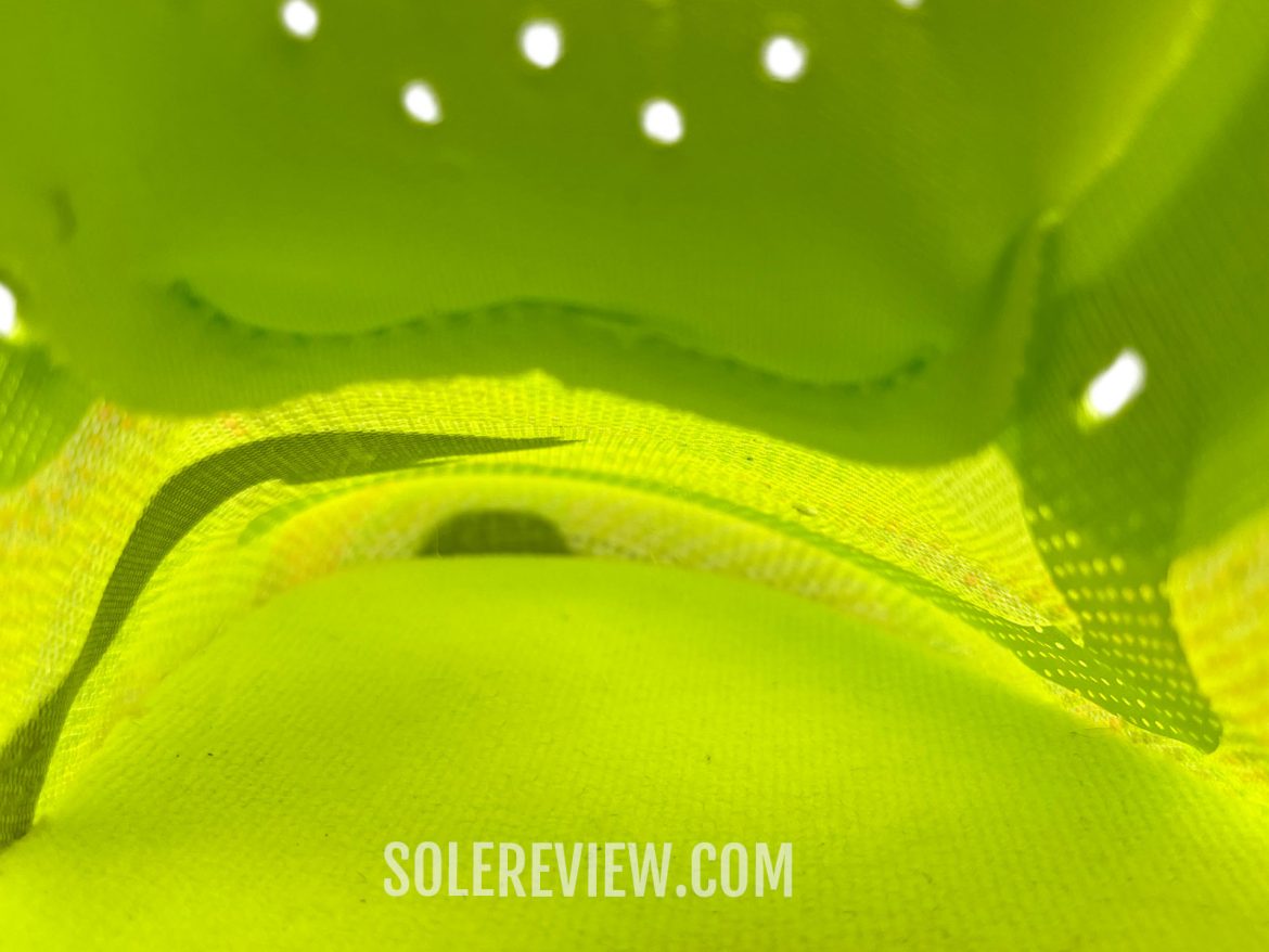 The interiors of the Puma Deviate Nitro Elite 2.