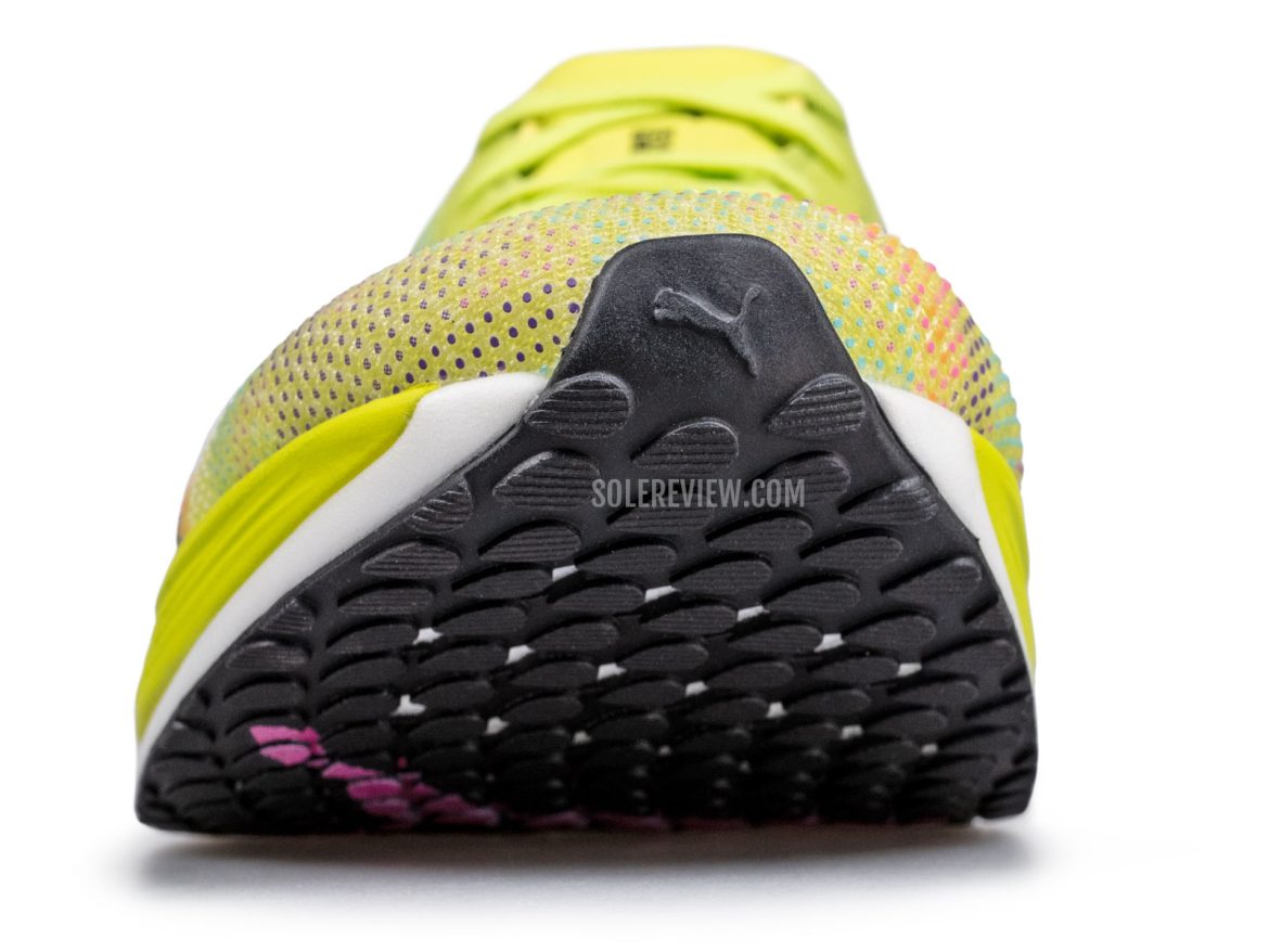 The midfoot rocker of the Puma Deviate Nitro Elite 2.