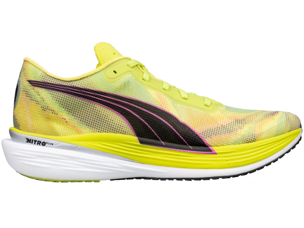 The side view of the Puma Deviate Nitro Elite 2.