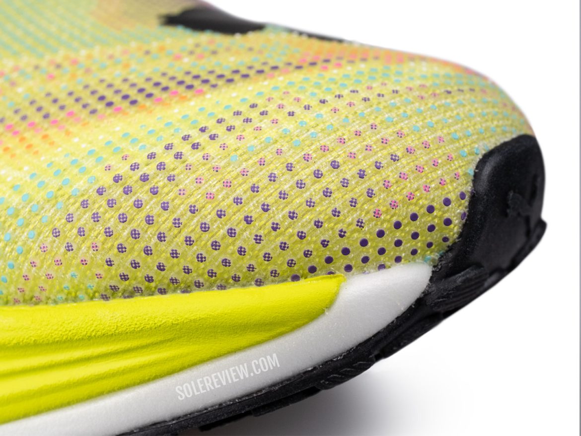 The toe box of the Puma Deviate Nitro Elite 2.