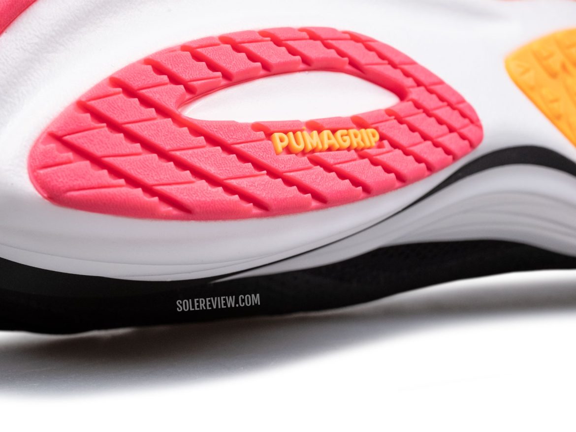 The Pumagrip outsole of the Puma Magnify Nitro 2.