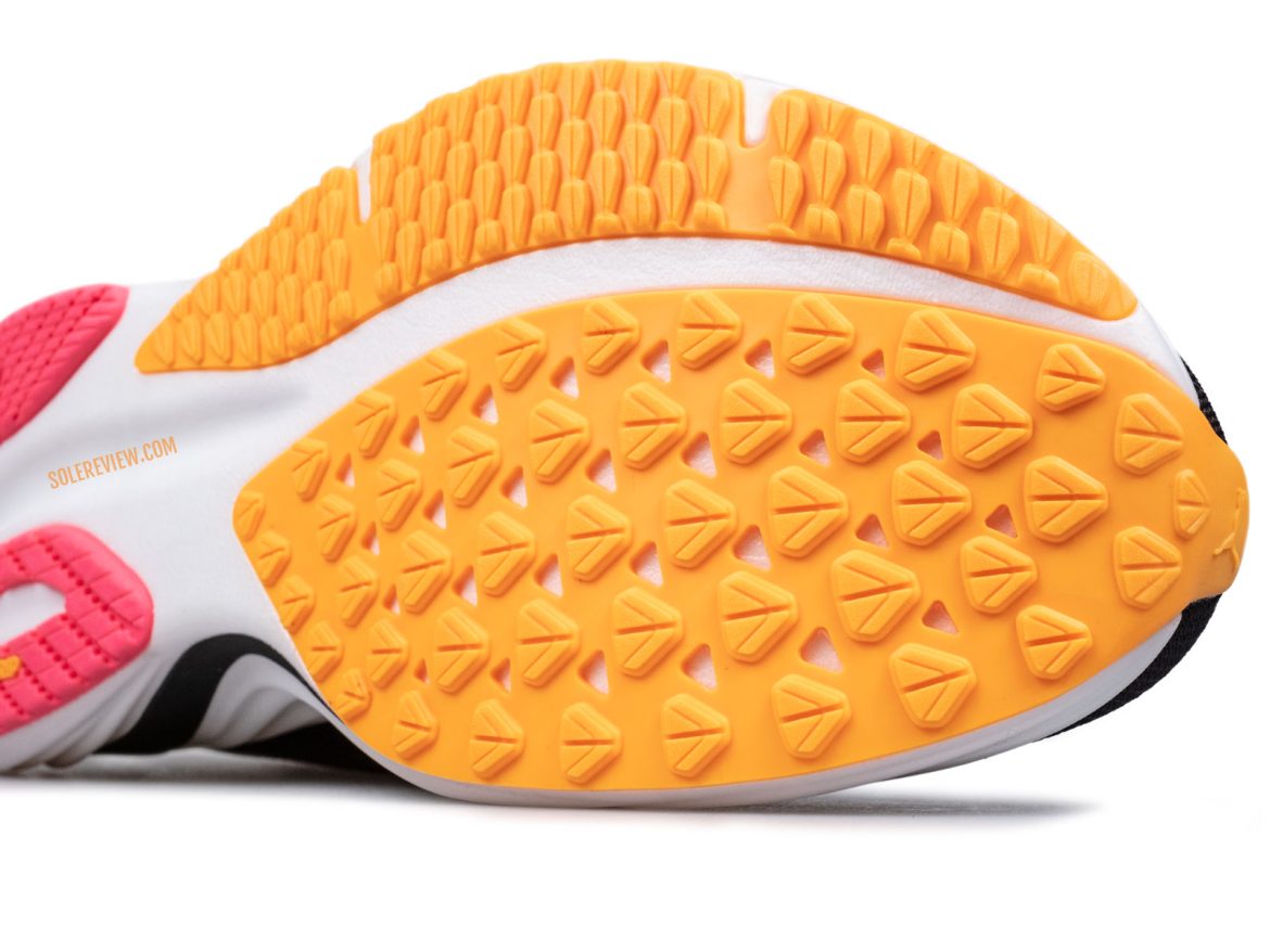 The forefoot outsole of the Puma Magnify Nitro 2.