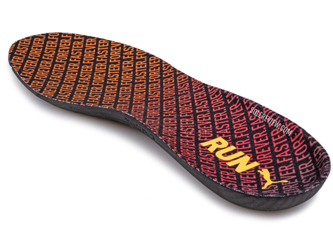 The removable insole of the Puma Magnify Nitro 2.